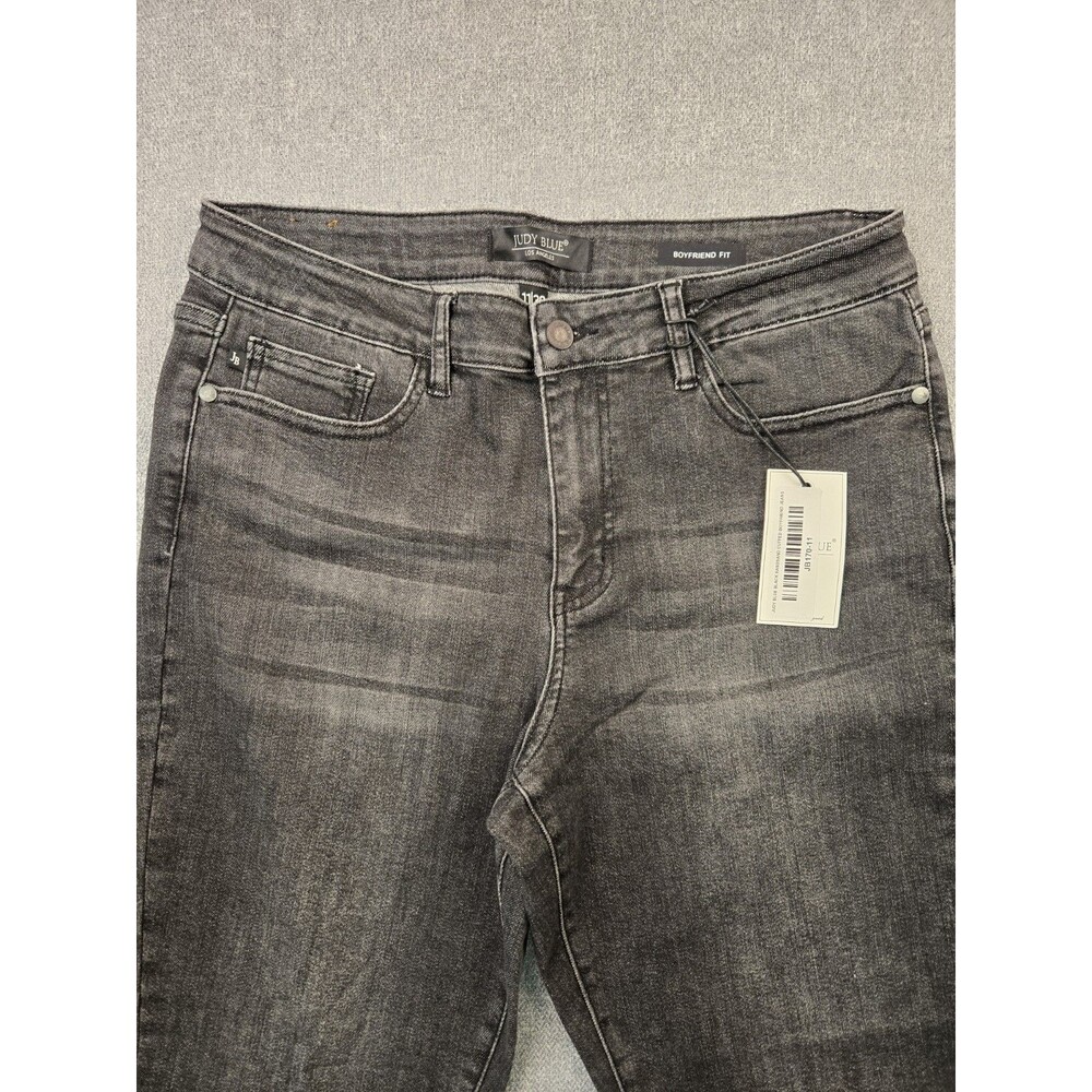 Judy Blue Boyfriend Fit Washed Black Jeans Size 11/30 Released Hem JB88130 NWT - Picture 4 of 10